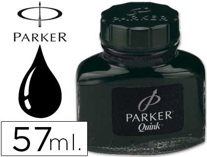 Tinta estilográfica Parker negro 57ml.